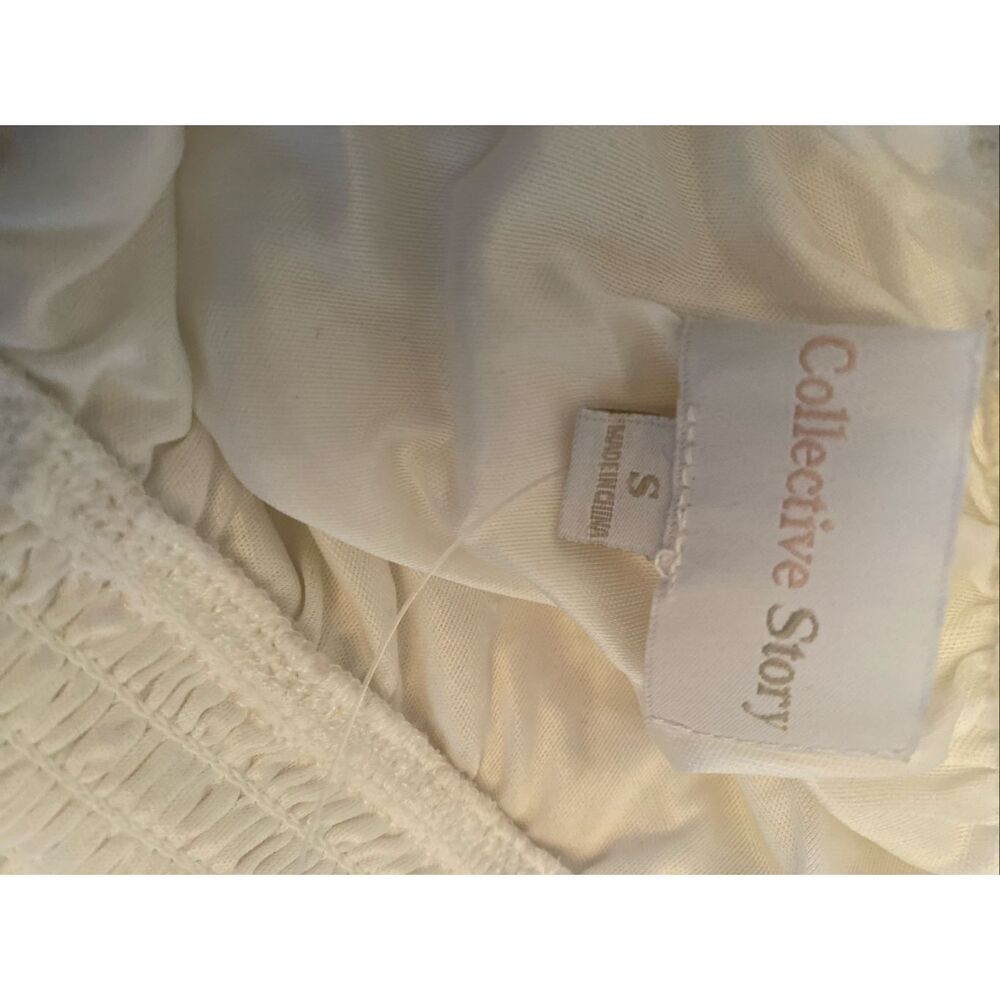 A Collective Story Peasant Boho Tiered Maxi Dress White size Small NWT - Picture 16 of 16